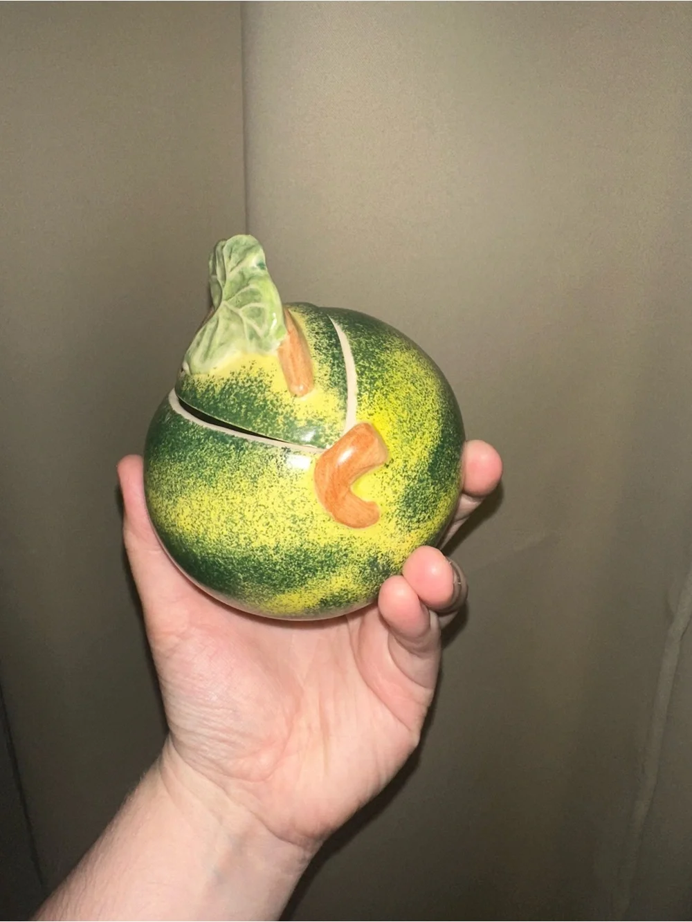 Vintage Dorothy Draper designed Greenbrier Resort sugar bowl small watermelon